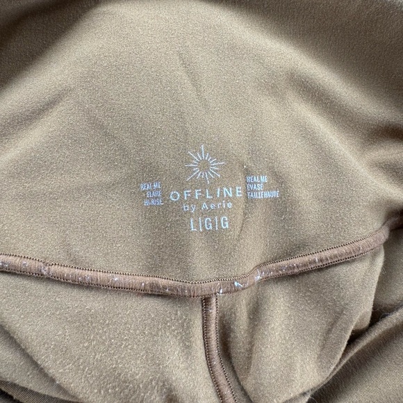 Mustard Yellow Aerie Flare Leggings - Picture 3 of 3